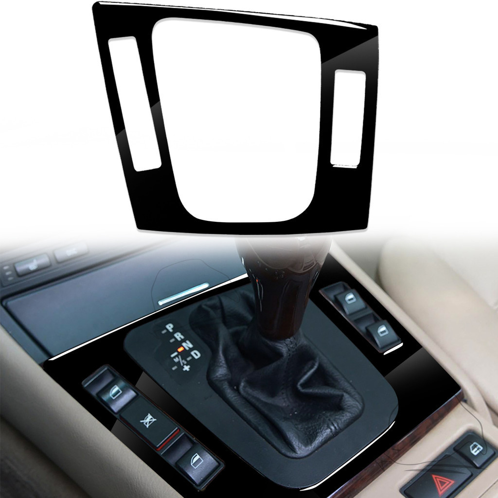 適用於 BMW E46 中控面板鋼琴黑汽車改裝裝飾 亮黑汽車內飾配件