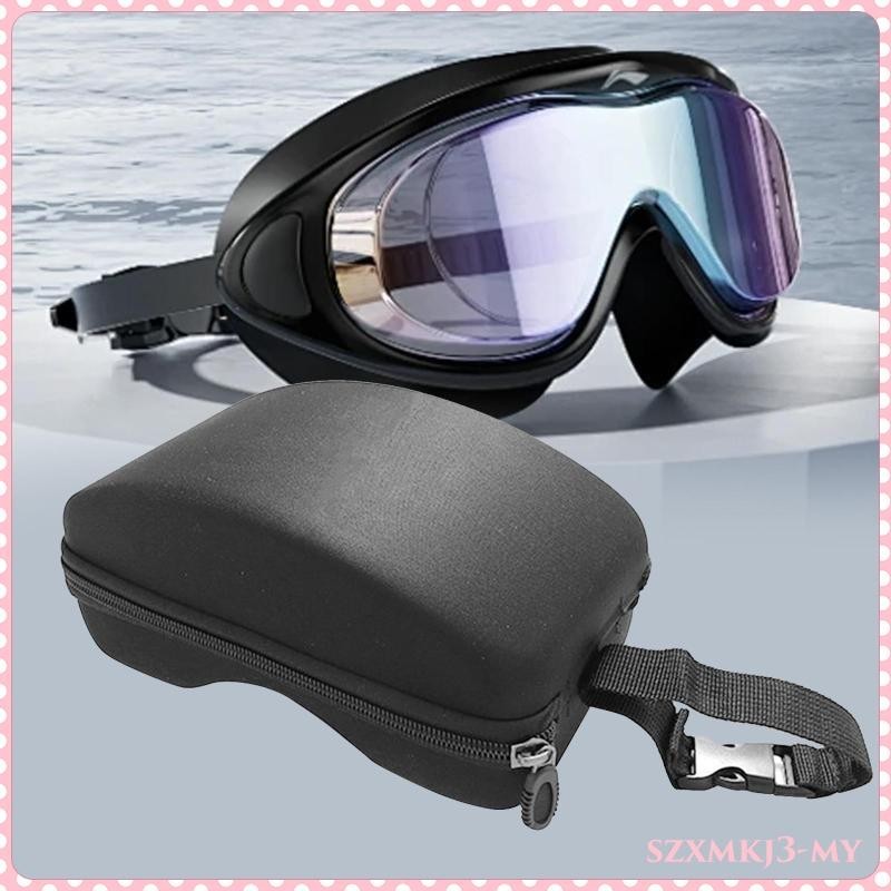 [SzxmkjacMY] 運動眼鏡架滑雪板雪地護目鏡盒 Eva 拉鍊輕便滑雪