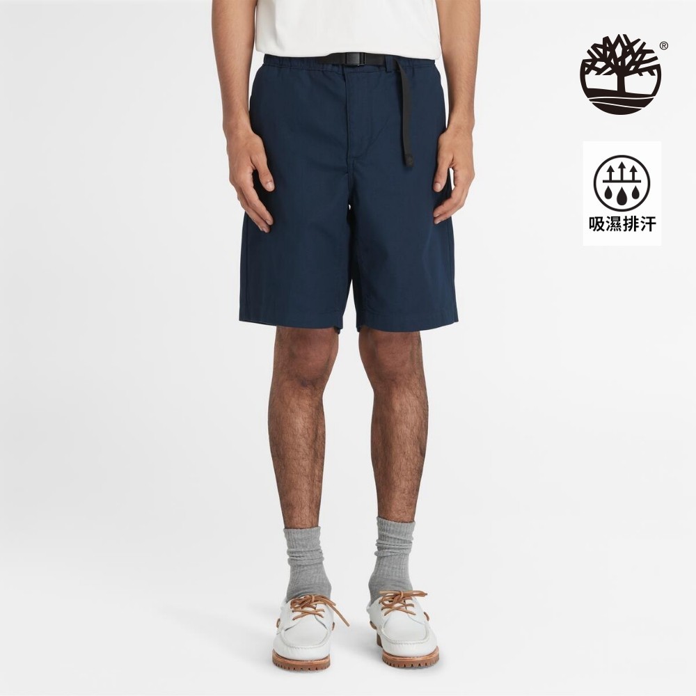 Timberland 男款深寶石藍 TimberCHILL™ 透氣科技抗UV短褲|A6V9A433