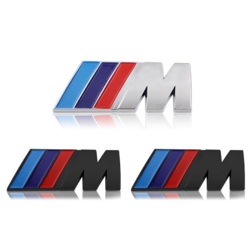 BMW 寶馬 M 標誌標誌 Power Sport E90 M3 M5 M7 汽車前格柵標誌配件原車材料的 3D 金屬汽