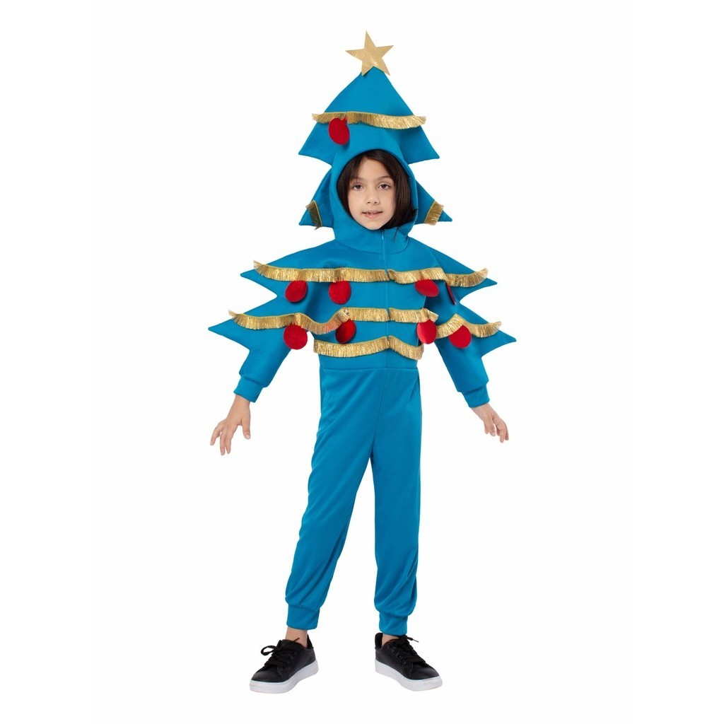 耶誕節服裝 兒童表演服耶誕樹造型裝飾cos兒童派對舞臺裝扮表演服
