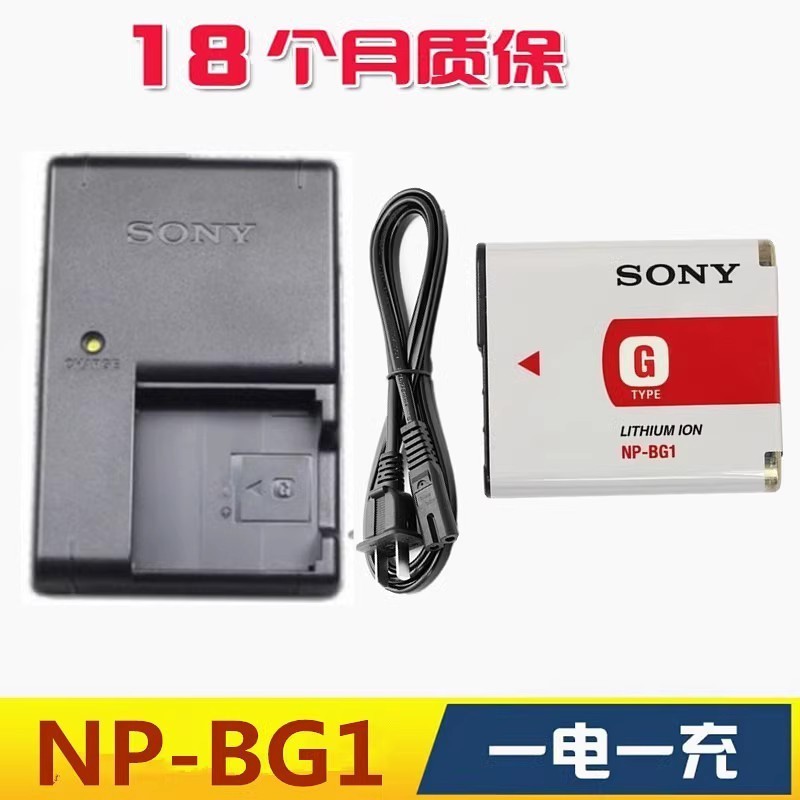 適用於索尼DSC-T20 T100 WX1 WX10 HX10 HX30 N1相機NP-BG1電池+充電器