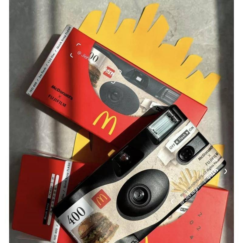 2024麥當勞聯名富士相機一次性相機,限量8000麥當勞絕版合集
