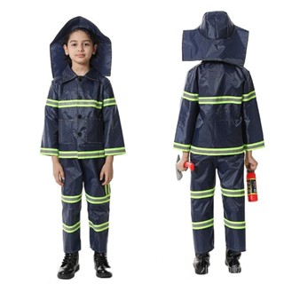 萬聖節消防服兒童節服裝 警察律師飛行員醫生工人兒童角色扮演服