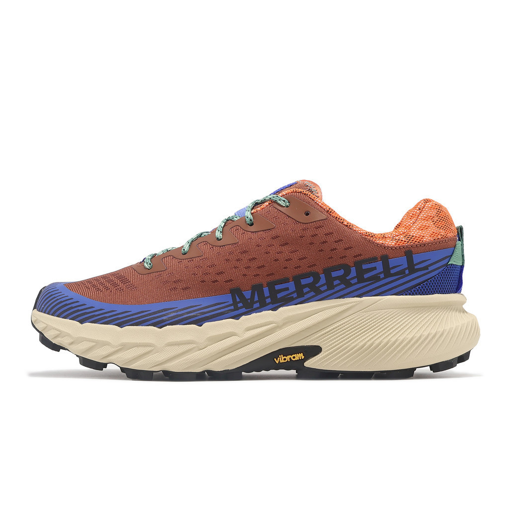 Merrell 越野跑鞋 Agility Peak 5 戶外 野跑 黃金大底 磚咖色 男鞋 [ACS] ML068117