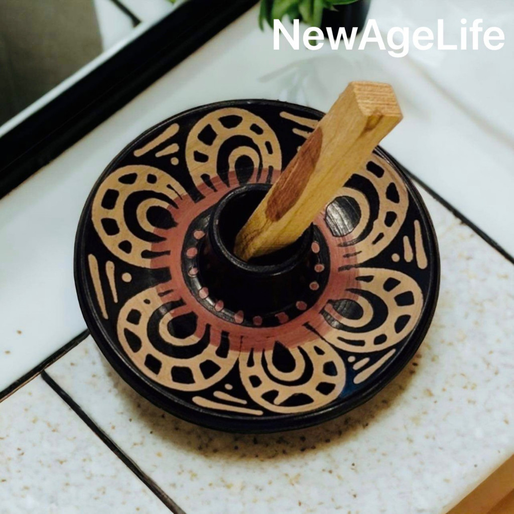 【NewAgeLife】 秘魯製 陶瓷聖木架  薰香座 聖木 錐香 蠟燭 塔香座 薰香爐 快速出貨