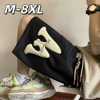 🔥48H出貨 M-8XL 大尺碼短褲男 大字母印花休閒運動褲 寬鬆寬版短褲 加大尺碼 鬆緊腰 男生五分褲大尺碼