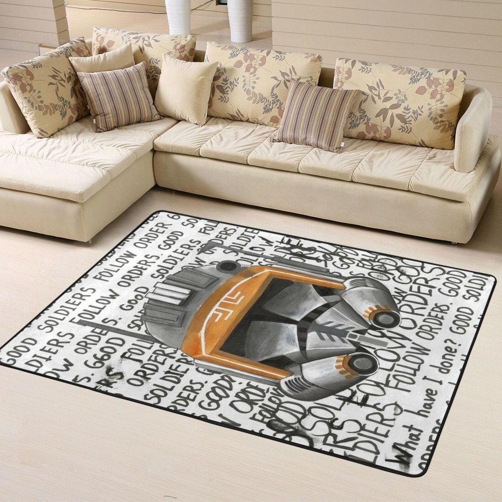星球大戰地毯 160*120cm 室內客廳墊防滑家居裝飾地板地毯時尚耐用柔軟