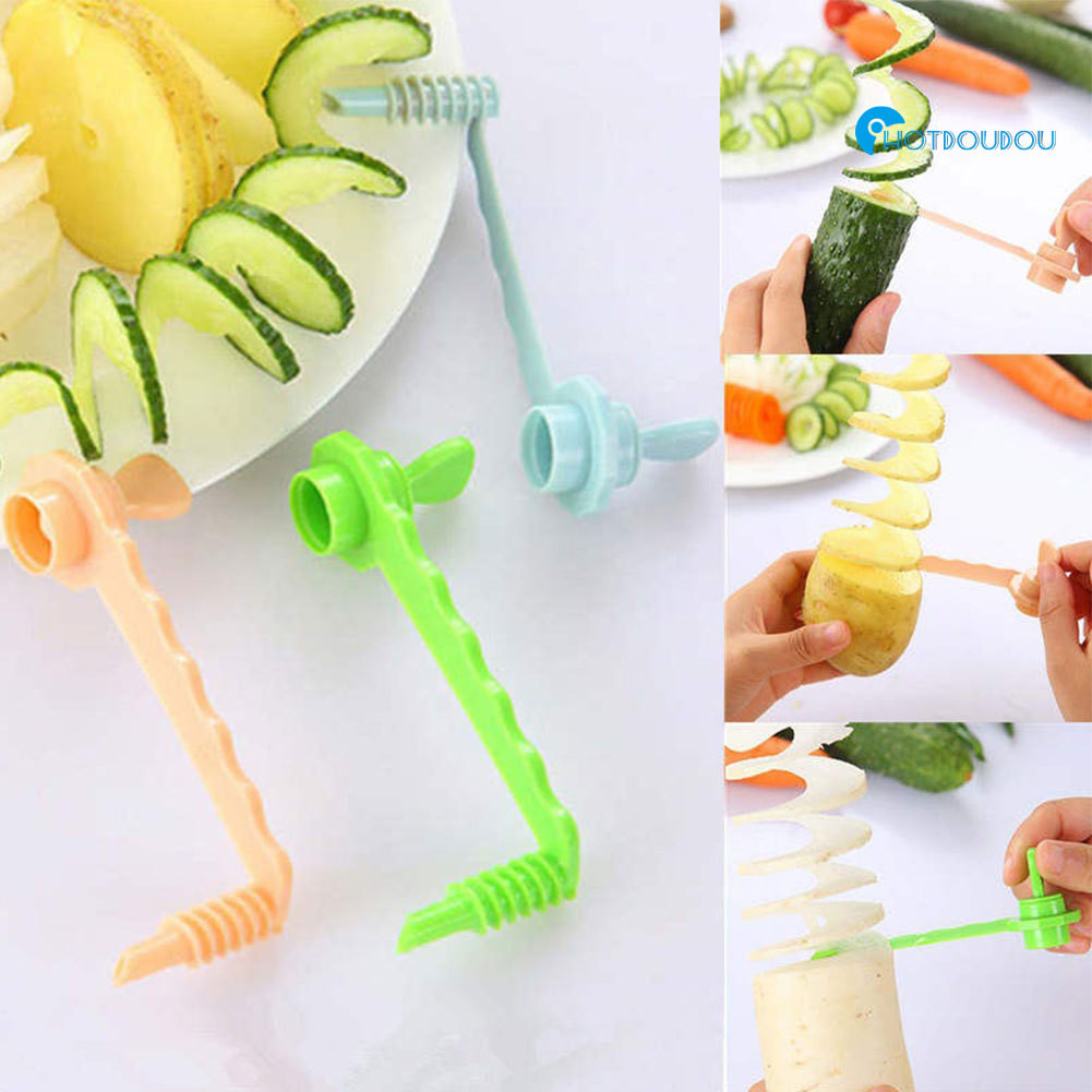 神奇瓜果卷刀 創意蔬果卷花器 土豆蘿蔔螺旋切片器果蔬花樣雕花器