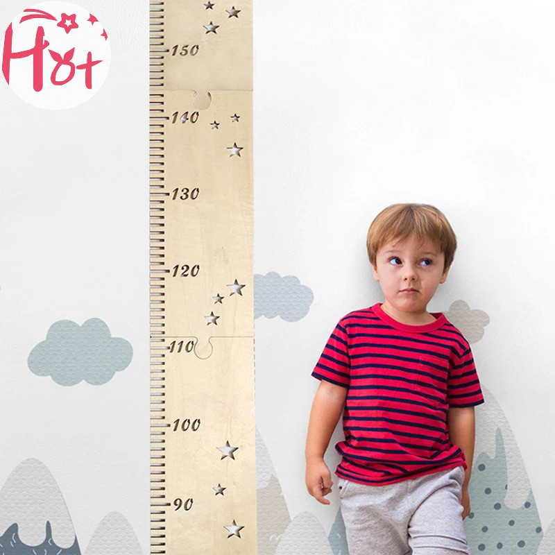 Ge北歐兒童身高增長圖尺子寶寶兒童身高尺方形