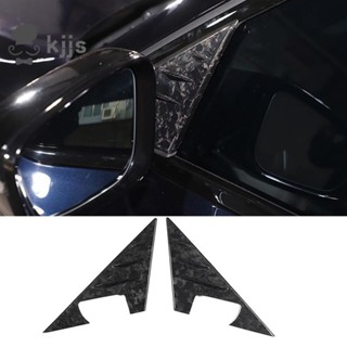 BMW 適用於寶馬 3 系 G20 2020-2023 裝飾配件的鍛造圖案汽車 A 柱三角形裝飾蓋裝飾貼紙