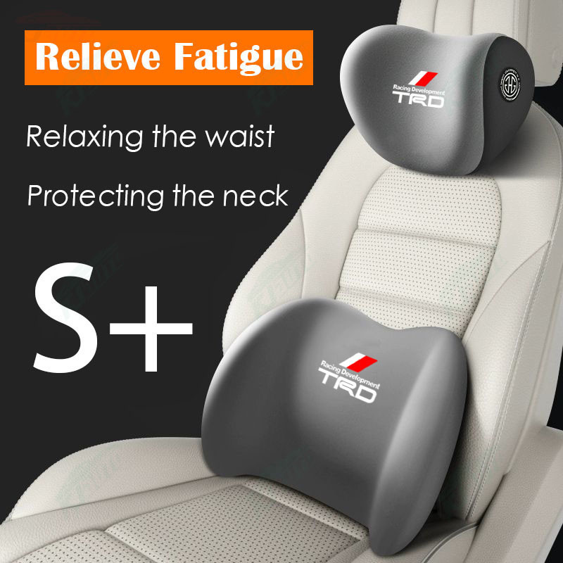 豐田 [頭枕和腰枕] Toyota Trd Relieve Fatigue - Protect Neck &amp; Shoul