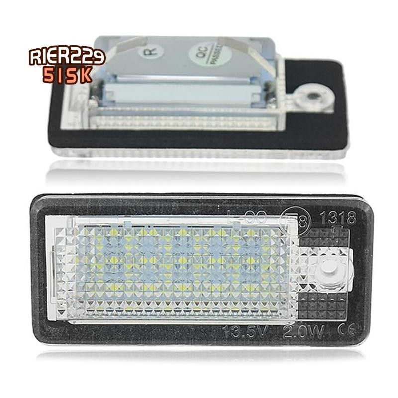 汽車 LED 牌照燈白色適用於-奧迪 A3 S3 8P A4 B6 B7 A5 A6 4F Q7 A8 S8 C6 Ca