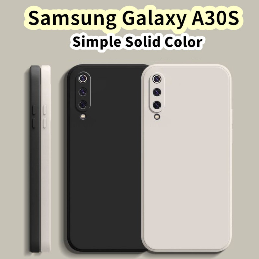 SAMSUNG 【超值】適用於三星 Galaxy A30S 矽膠全保護殼防指紋彩色手機殼保護套