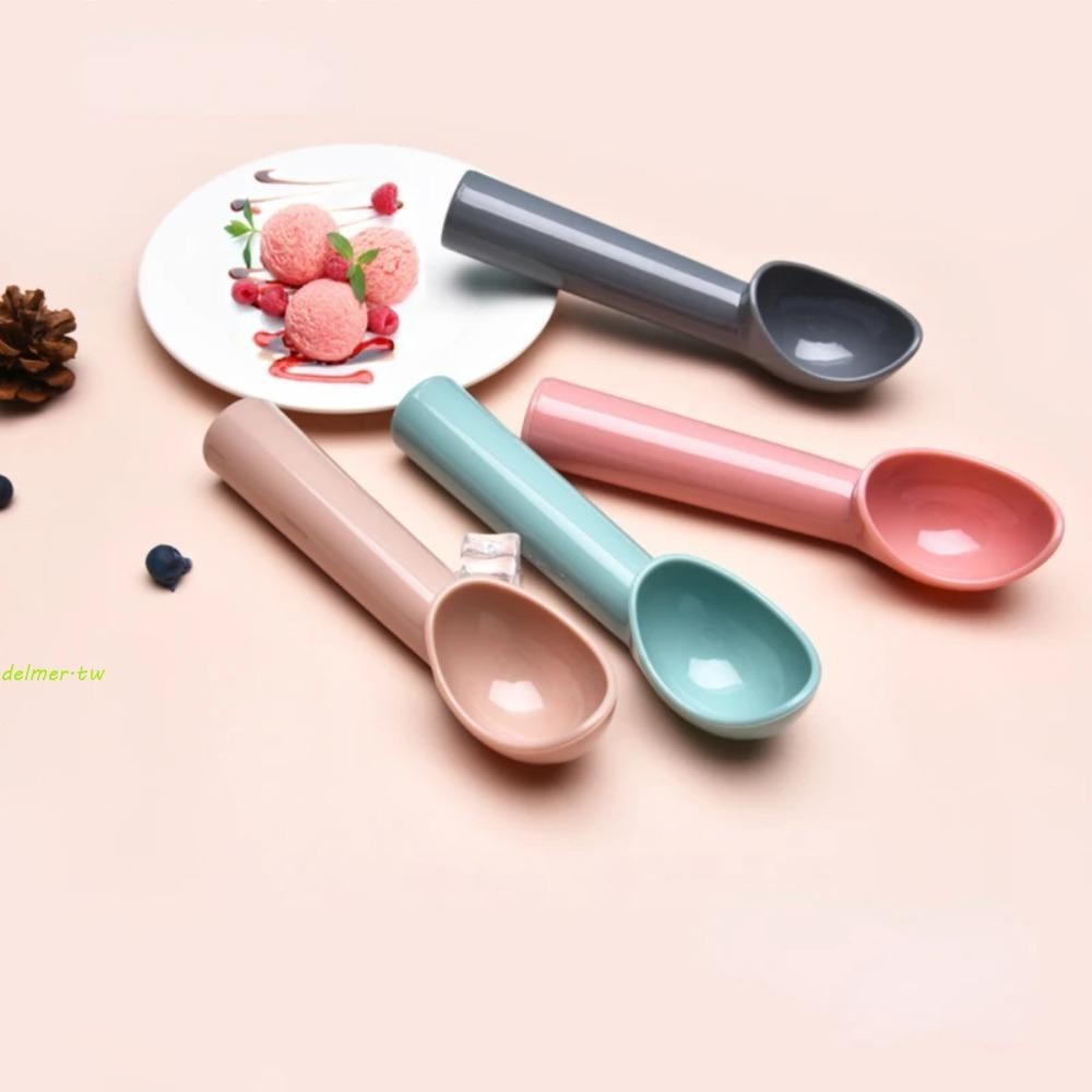 DELMER冰淇淋勺,馬卡龍顏色塑料奶油球手勺,廚房配件不粘加厚水果泥鏟夏季