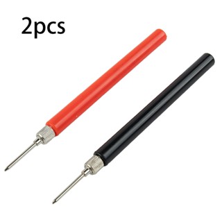 [KOMO] 2pcs 萬用表彈簧測試探針尖端絕緣測試鉤線連接器 128mm