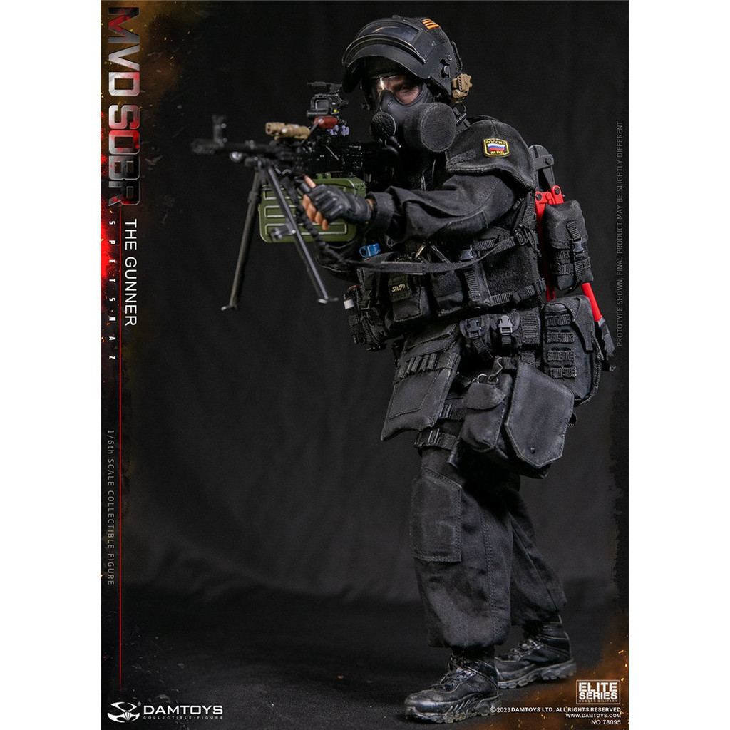 【收藏精品】DAMTOYS 1/6比例 78095 俄羅斯MVD小組 PKM機槍手人偶 現貨