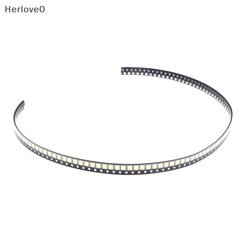 Herlove 100 件 2835/3528 芯片 SMD LED 燈珠 1W 3V 冷白光電視 LED 二極管 TW