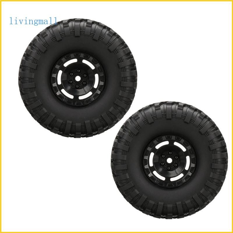 Livi 2PCS 遙控橡膠輪輪胎組遙控車改裝零件適用於 HBR1001 02 03 越野車 Pa
