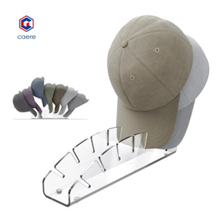 Cae 帽子展示架帽子架收納架亞克力帽子架收納架節省空間的帽子收納架適用於家庭辦公室時尚帽子架套裝