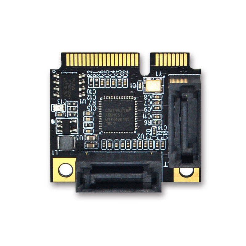 MINI pci-e轉SATA3擴展卡迷你PCI-E轉SATA3.0卡硬碟接口擴展卡SSD