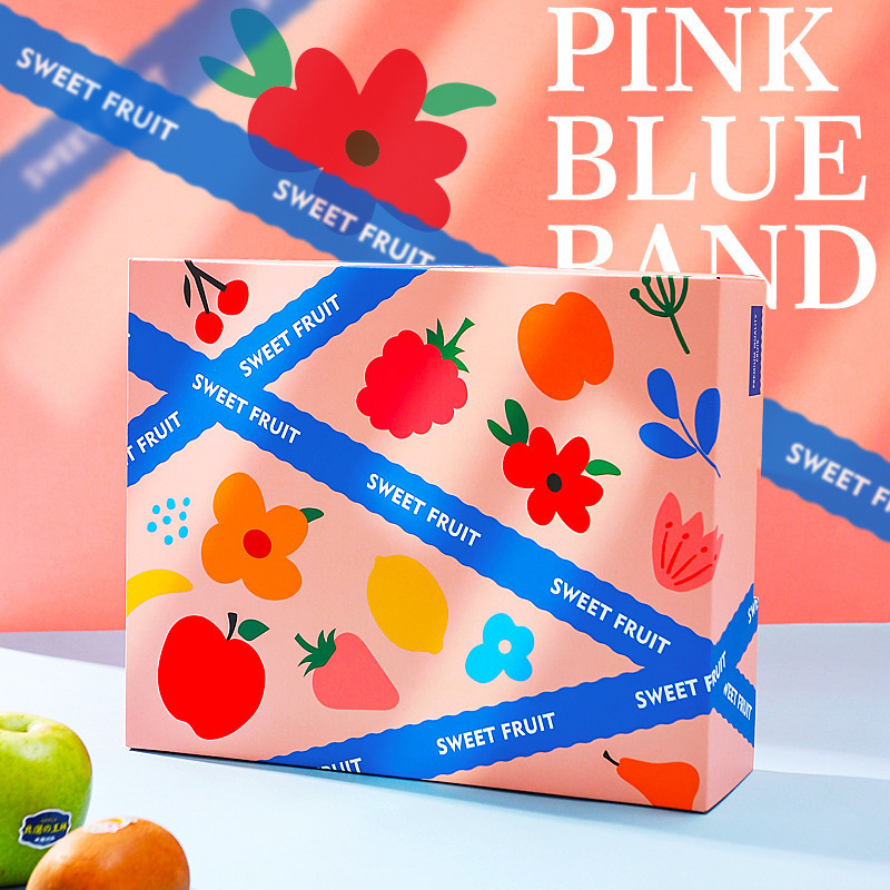 現貨【水果禮盒】2024新款 水果包裝禮盒 石榴 蘋果 柳丁 車釐子 草莓 通用 水果禮盒 空盒子