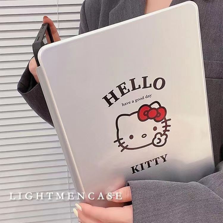 殼代表 kitty貓 蘋果ipad 8 9 10 11 pro保護套 帶筆槽 360度旋轉 ipad8 MINI6保護套