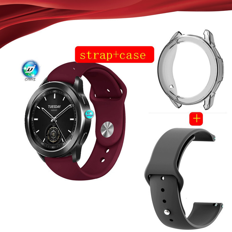XIAOMI MI XIAOMI 小米手錶 S3 錶帶小米手錶矽膠錶帶 S3 錶帶運動腕帶小米手錶 S3 手機殼屏幕保護
