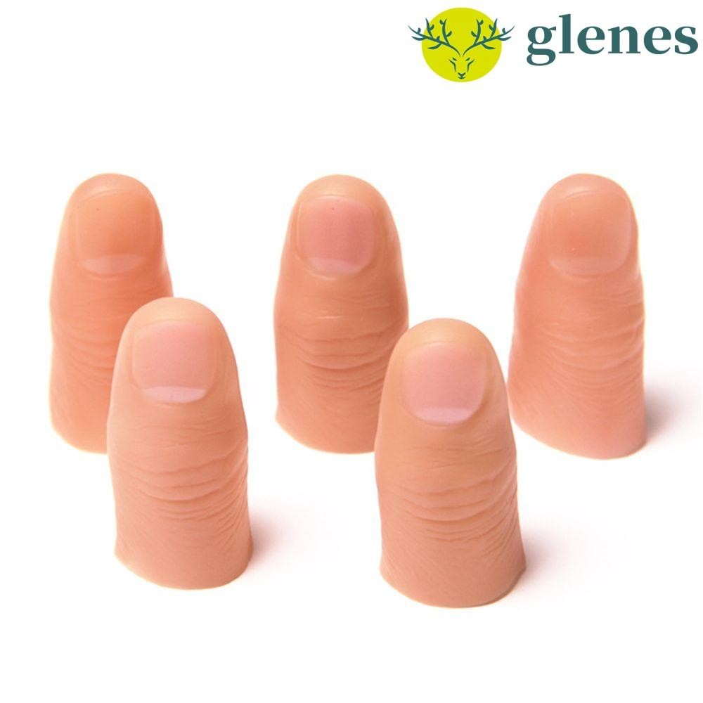 GLENES假手指魔術師配件有趣的玩具假拇指尖特寫魔術街頭把戲神奇的手指