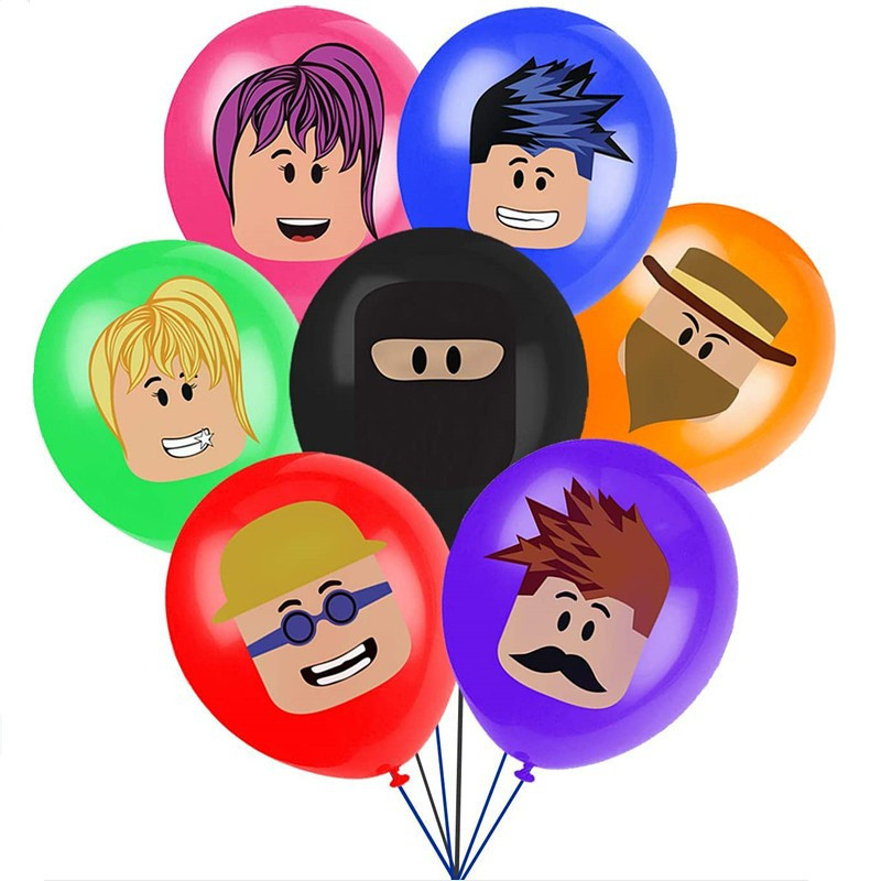 12 英寸 Roblox 模型乳膠氣球 Roblus 卡通遊戲球氦派對裝飾氣球