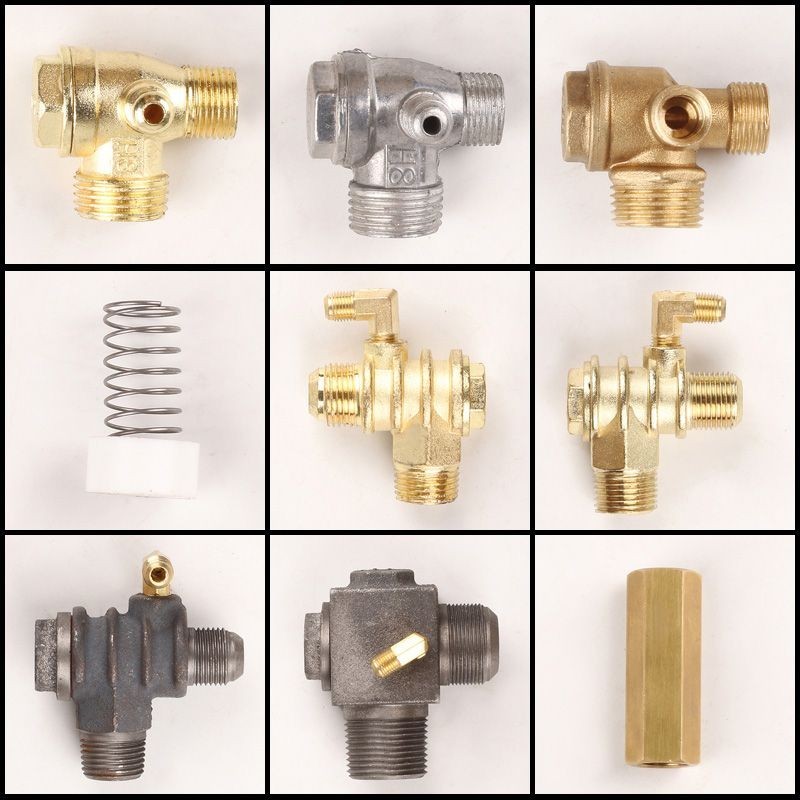 4.8 熱賣 無油靜音空壓機小型打氣泵配件全銅單向閥止回閥逆止閥直聯機閥門
