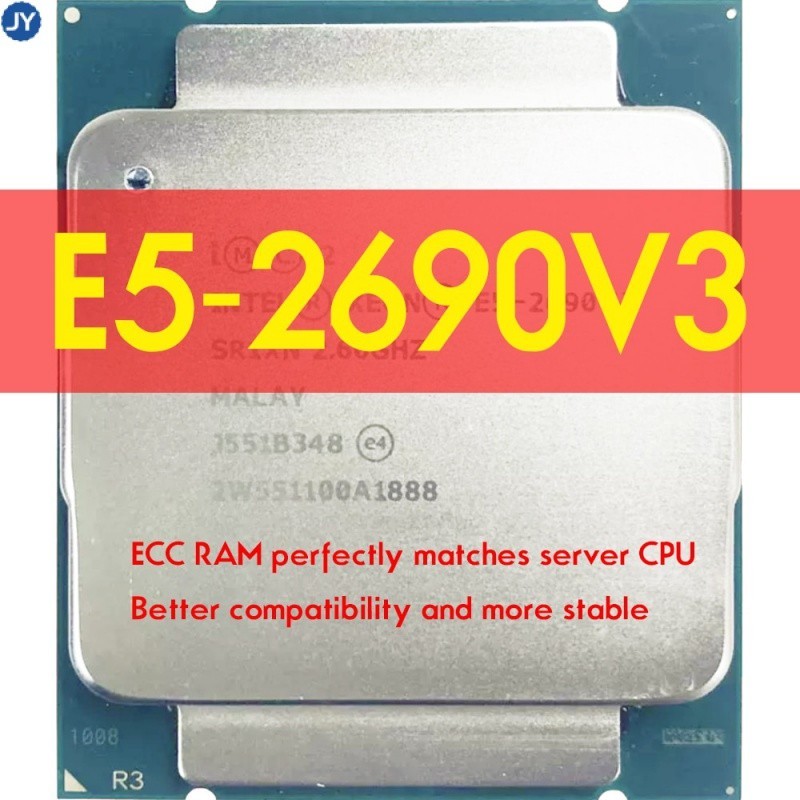 英特爾 至強 E5 2690 V3 處理器 SR1XN 2.6Ghz 30MB 插槽 LGA 2011-3 CPU E5