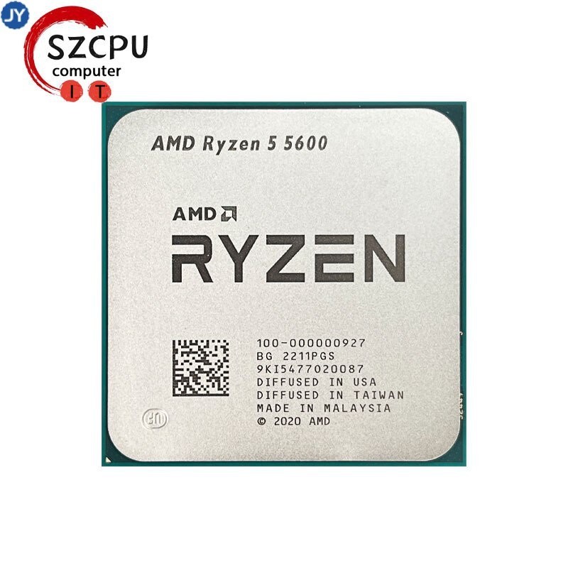 【現貨】amd Ryzen 5 5600 R5 5600 3.5 GHz 6核12螺紋CPU處理器7nm L3=32m