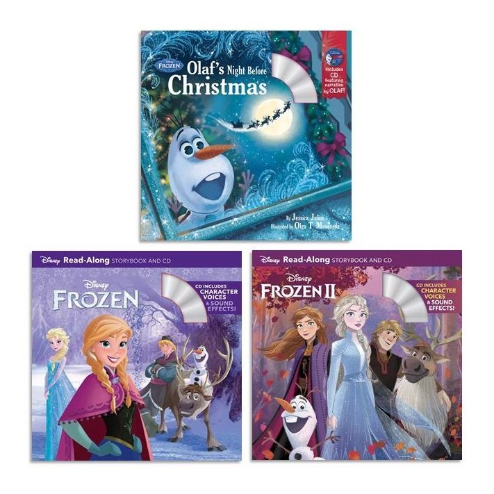 迪士尼有聲書 Frozen 冰雪奇緣系列 (Disney Read Along)－Frozen/Frozen 2/Olaf's Night Before Christman/Disney Book Group【禮筑外文書店】