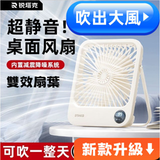【桌上型小風扇】小型大葉風扇 五檔大風靜音 無聲超靜音風扇 迷你大葉風扇 風扇 折疊風扇 辦公室桌上家用宿舍迷你便攜式