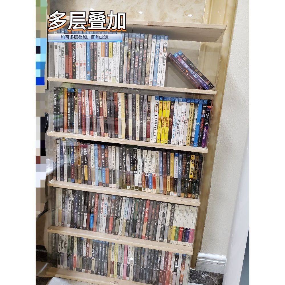 防塵實木CD收納架PS4遊戲碟片架桌面CD架藍光碟光盤架展示收納盒