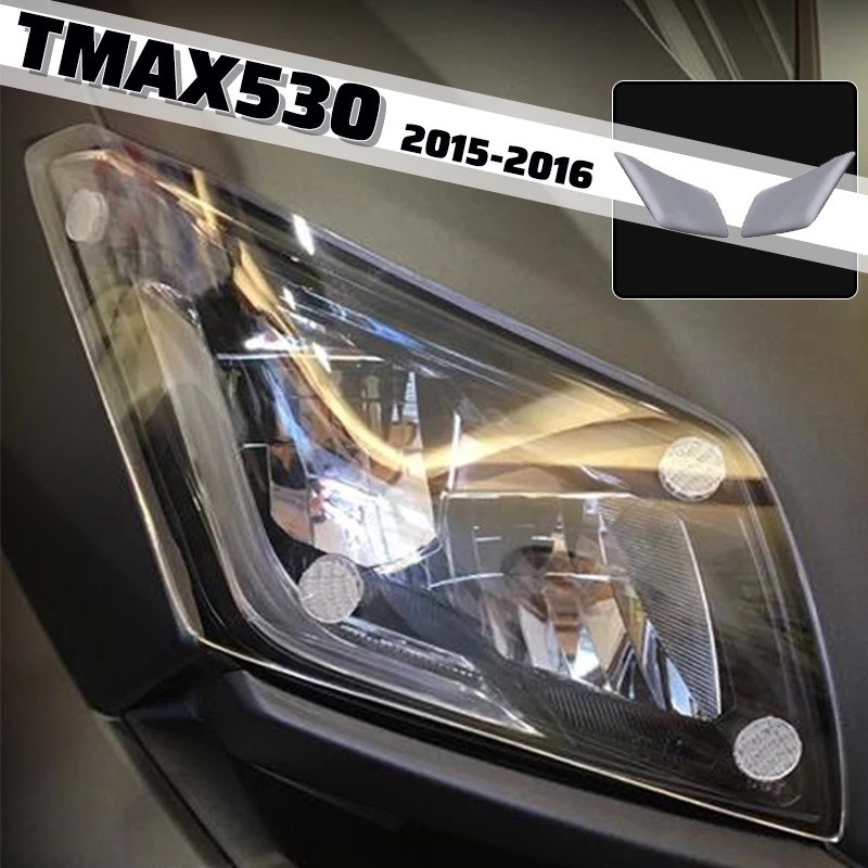 MTKRACING適用TMAX530 2015-2016前照燈保護罩螢幕鏡頭亞克力燈片