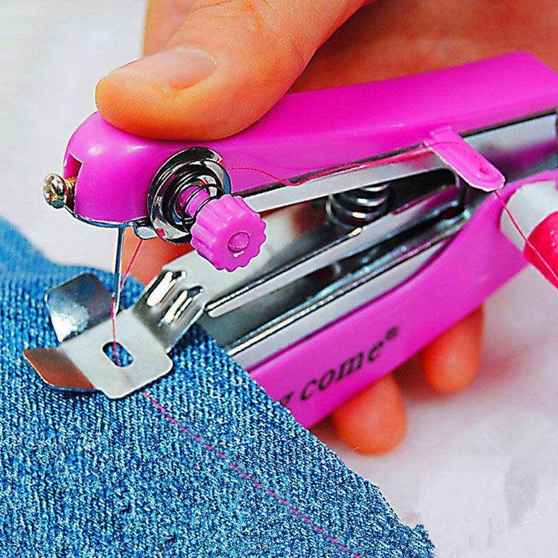 24小時出貨 【加強版】可攜式小型迷你手動縫紉機家用手工袖珍手持微型裁縫機