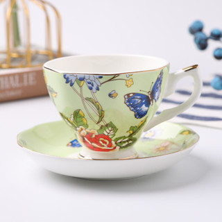 骨質瓷咖啡杯碟 輕奢現代簡約歐式級感陶瓷咖啡杯