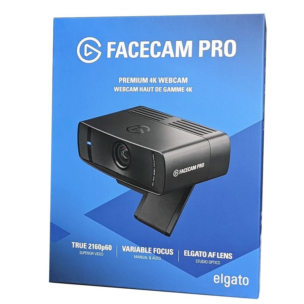 Elgato Facecam Pro 4K60 有線USB-C 超高清網路攝影機 (10WAB9901)(平行進口)