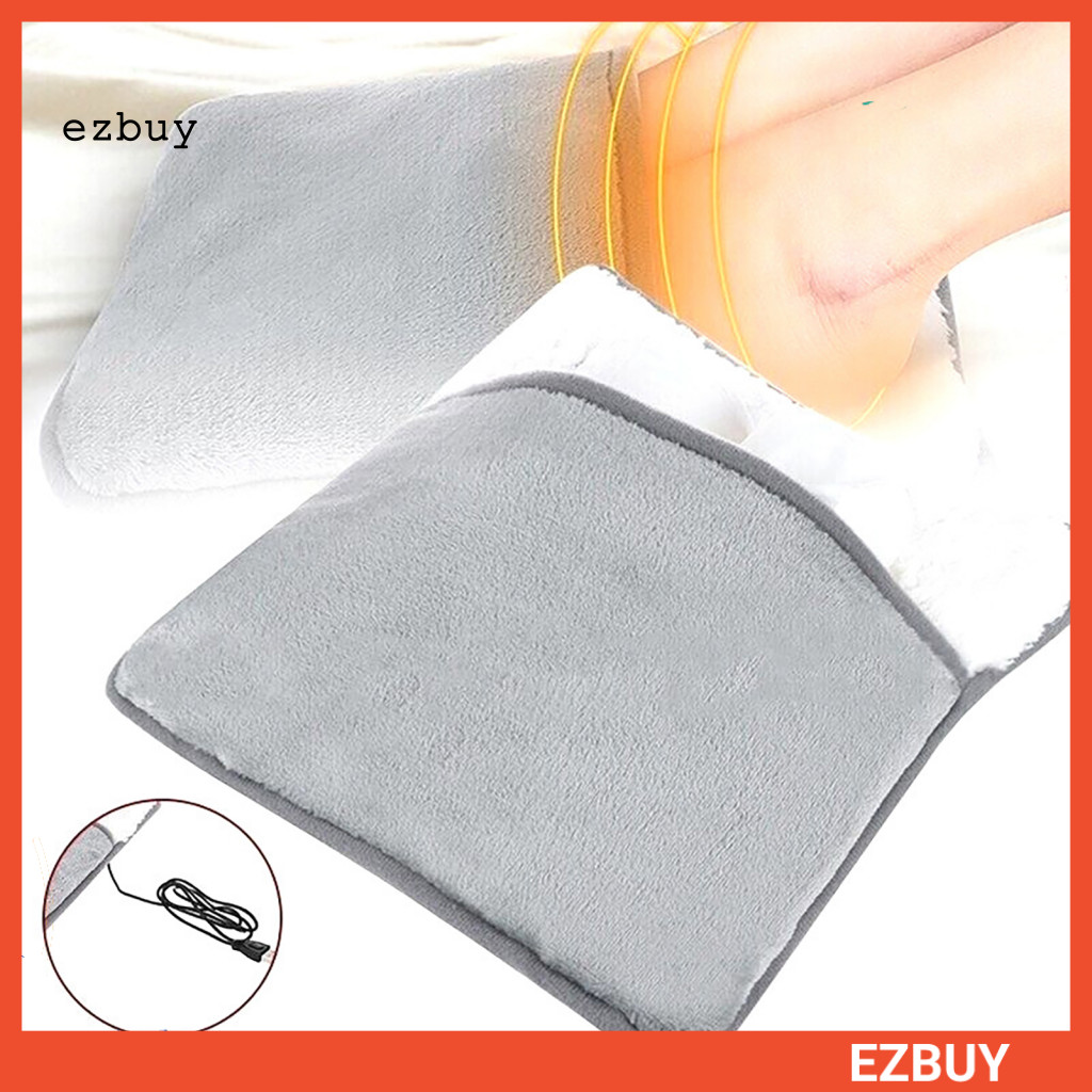 [EY] 暖腳器快速熱溫鎖毛絨套 USB 加熱電暖腳墊適用於臥室
