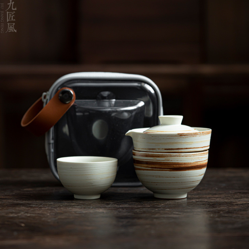 茶具組 茶壺 茶杯 陶瓷旅行茶具 戶外露營泡茶裝備