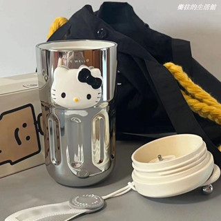 【臺灣出貨】新升級 Hellokitty保溫杯 凱蒂貓水杯 冰霸杯 美式咖啡杯 不鏽鋼水杯 便攜隨水杯 可愛保溫杯