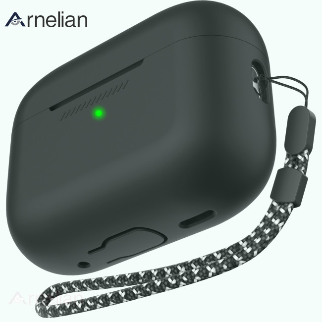 Arnelian 矽膠保護套輕巧防丟保護套帶掛繩兼容 Airpods Pro 2 耳機