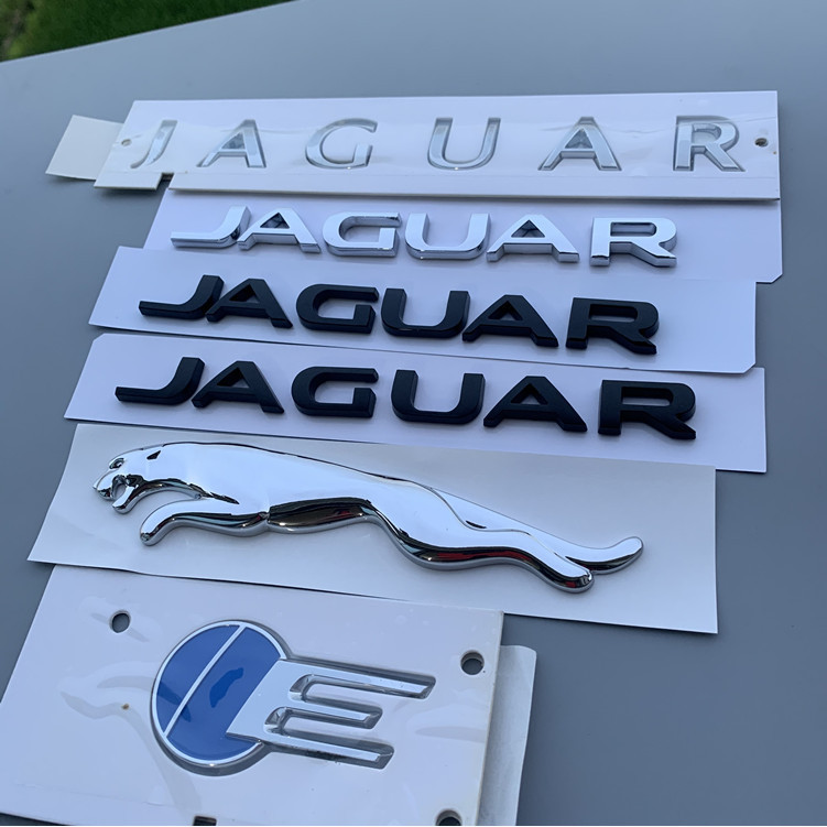 捷豹JAGUAR車標字標XF XE XJL改裝後備箱尾門標英文標黑色標誌貼