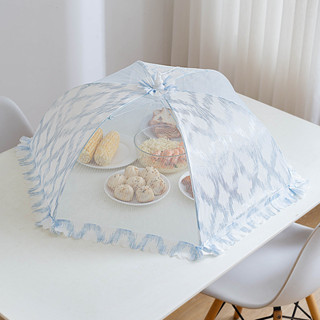飯菜罩子 桌蓋 菜罩 可摺疊 餐桌罩 食物 防蒼蠅 長方形 家用 遮菜蓋傘 大號