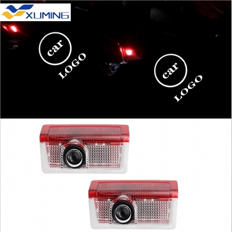 Xm-2pcs 車門標誌照明迎賓燈高清 LED 激光投影燈適用於梅賽德斯奔馳 W205 W176 W246 W242 C