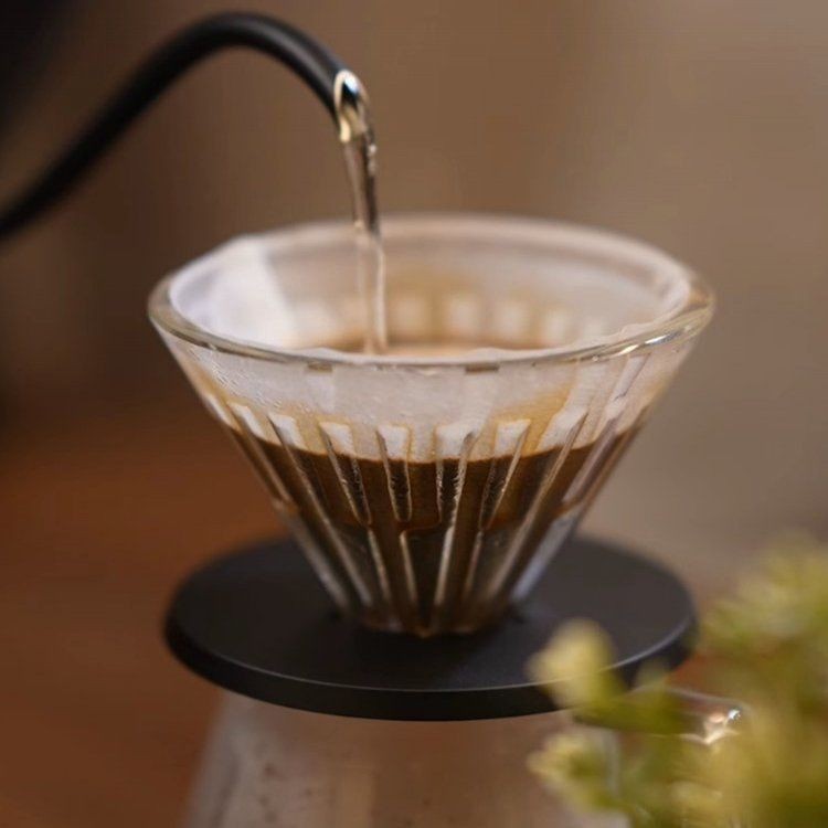 【現貨速發】泰摩 水晶冰瞳v60濾杯 加厚光學玻璃手衝咖啡過濾器 家用咖啡壺