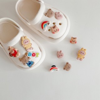 【LEBABY】新款 韓國 同款 可愛 小熊 兔子 松鼠 涼拖鞋 兒童 洞洞鞋 室內 防滑 EVA 軟底 卡通