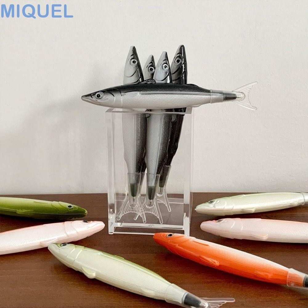 MIQUEL多功能筆簡單學校創意光滑有趣魚的形狀學校文具